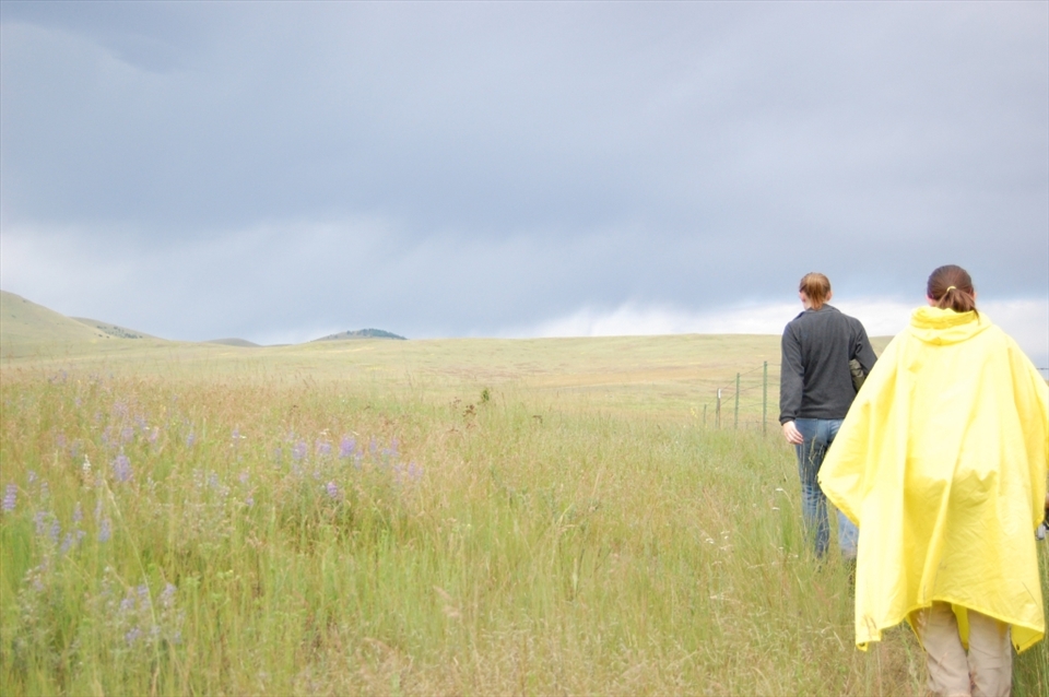 In the palouse prairie of Montana, field work is finished when the storms roll in because of lightning risk
