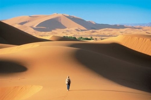 in desert of morocc