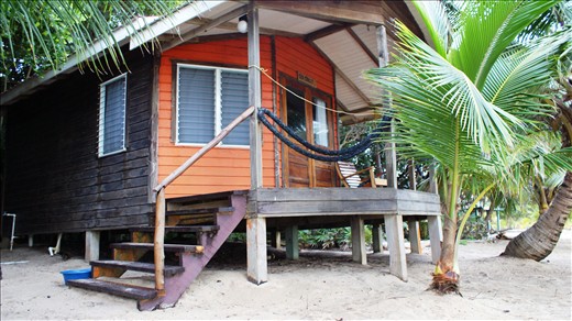 The Sea Chalet Cabana complete with scorpian