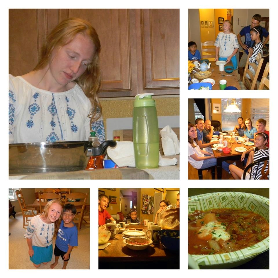 A photo collage from our Ukrainian night.