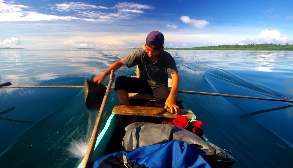 Island Bound: Villages scattered along palm fringed beaches, the only way home is via outrigger canoe. At age 14  Farja Man has an enormous responsibility of transporting weekly essentials to his village.