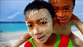 The teacher hasn’t turned up. Again. Leifu and Suratan take advantage of the crisp white sands and the freedom of the sea.: by rachelrobertson, Views[962]