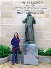 Rachel outside the Moet and Chandon champagne cellars: by rachelsimonanddog, Views[883]