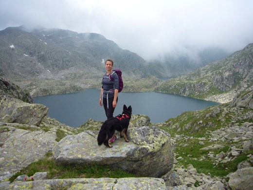 Rachel and Hilda at the end of the via ferrata