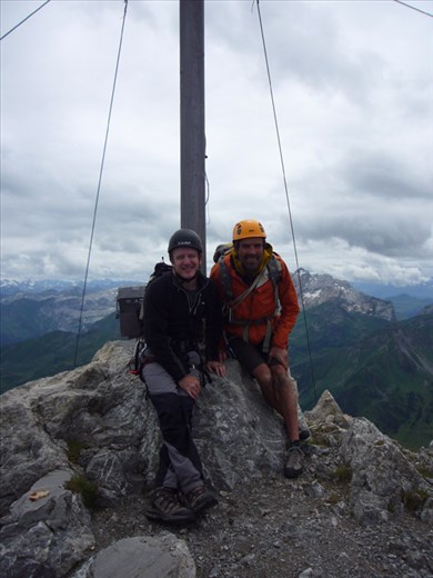 Myself and Martin on the summit of Zimba