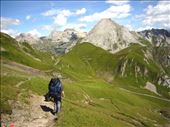 Me under my over-packed rucksack on the first day of the Eagle's Trail walk in St. Anton: by rachelsimonanddog, Views[336]