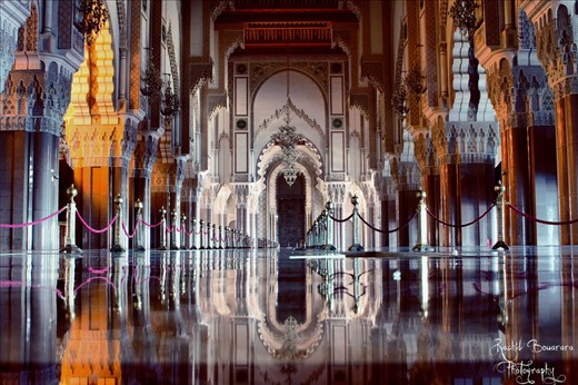 Hassan II mosque, From the interior. One of the greatest designs I have seen.