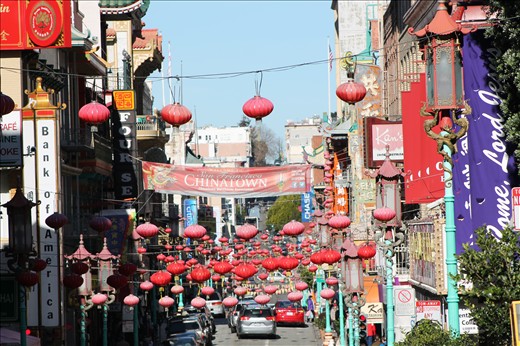 Chinatown- The hub of Chinese immigrants during the Gold Rush.