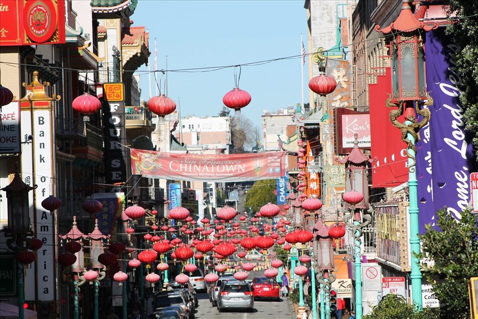 Chinatown- The hub of Chinese immigrants during the Gold Rush.