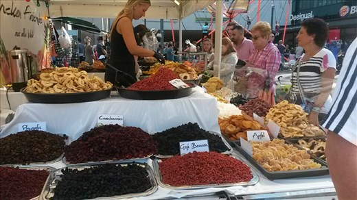 An assortment of multiple dried fruits and some spices at Alexander Square