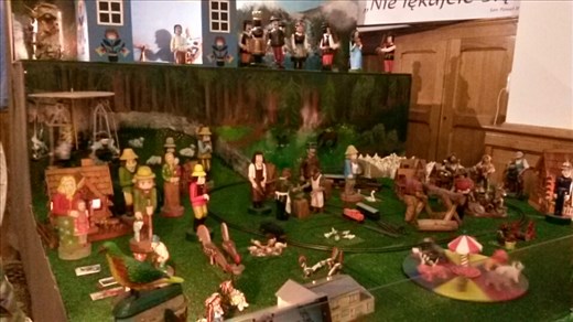 Nativity scene in a church famous for its nativity scene. All of that stuff moves