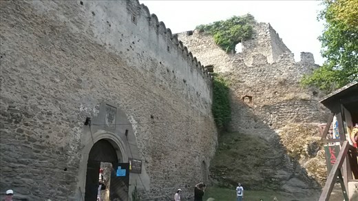 View outside castle walls, most of the castle burned when it was struck by lightning.  What we explored is about a fifth of the original
