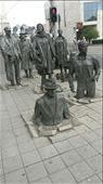 Statues on a street corner in Wroclaw: by rafellarayne, Views[206]