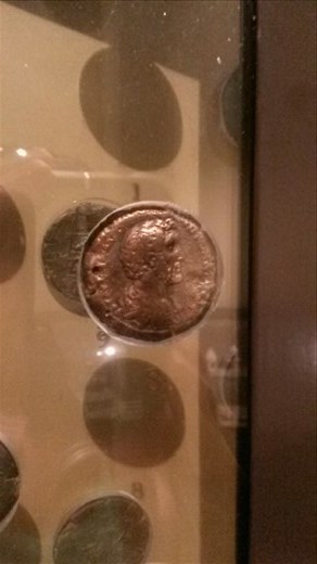 Coin in the archaeological museum