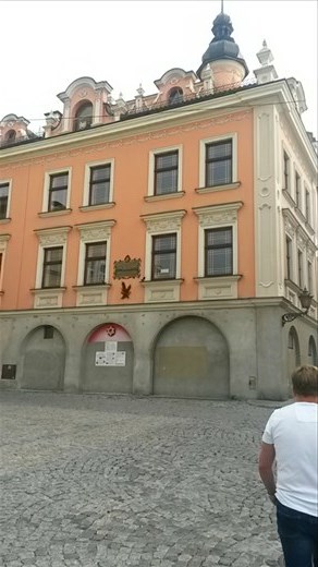 Tarnow, Poland.  So whilst on our tour that Kryzstof and his family guided us on, Michael and I exclaimed at how pretty this building was...only for Robert to tell us that this was the spot on the wall where Nazis lined up Jeep to shoot them. They said the streets flowed with blood.