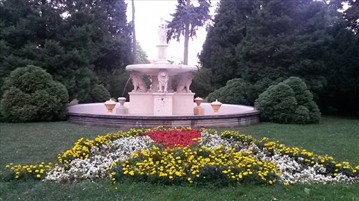 Park fountain in Tarnow
