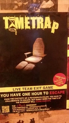 These are everywhere in Europe. It's a challenge to break out of a room with specific clues within an hour. They also have one where you rob a bank. We really want to.do it!