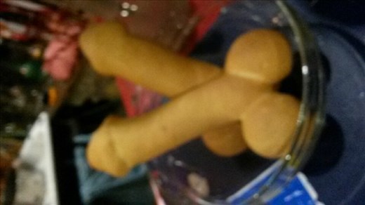 Penis bread at the hookah bar?