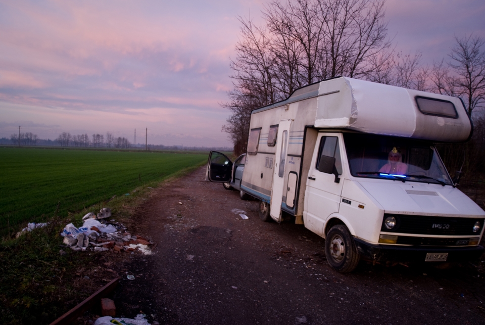 in the countryside at the periphery of Milan