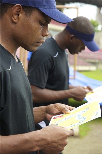 Memorizing the Bobsled track. With speeds up tp 160 kph mistakes are critical.
