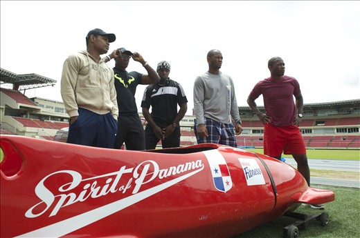 Five Panamanian athletes competing to be part of a Bobsled Olympic dream.