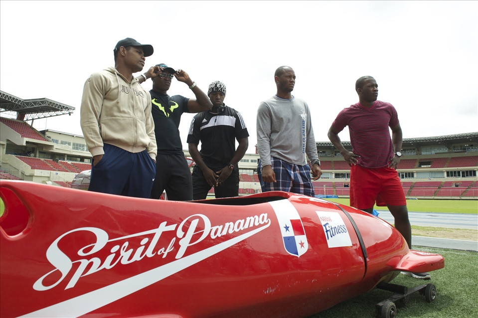 Five Panamanian athletes competing to be part of a Bobsled Olympic dream.