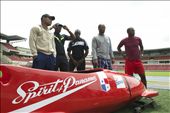 Five Panamanian athletes competing to be part of a Bobsled Olympic dream.: by raisa_mar, Views[612]