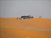 Saudi Bedouins on a desert jaunt just outside Riyadh, the capital of Saudi Arabia. They were in the middle of absolutely nowhere. I shot the pic at 35X optical zoom.: by ramipix, Views[720]