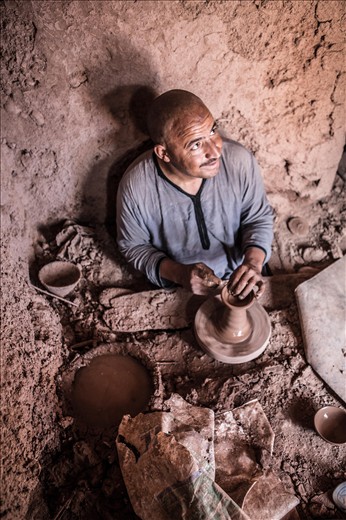 A pottery demonstration by one of the locals