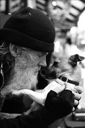 “They gave me back my reason to live”. That’s the love Warren has for a pair of Jack Russells, Bronx and Gypsy. He became their dad when a mate upped and moved to Queensland a couple of months back. It was the day after he’d tried to end it. He’d stood at the curb of a pedestrian crossing on George Street waiting for the very moment before a bus would pass by. He lifted his foot to take the step but a woman pulled him back by his red rucksack and saved his life. It wasn’t his first attempt. The burden of living hand to mouth on the streets is a heavy one. He’s quite optimistic now, “I was saved for a reason”.: by ramonandhika, Views[804]