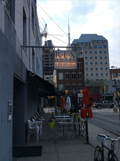 The first night in Downtown Toronto. 