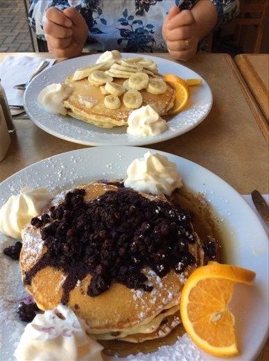 First breakfast downtown in Toronto