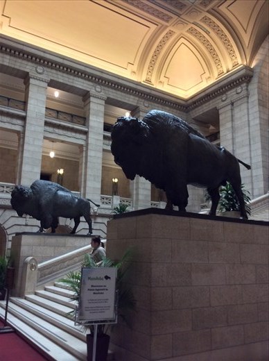 Inside the a Parliament building, Winnipeg