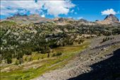 Out here, where there are no roads, is where you would normally expect to see wildlife, such as bears. After hiking along the entire, 40 mile long, Teton Crest Trail in four days in the backcountry, not a single bear was seen. Are we somehow enticing our bears to choose the roadsides instead, where they are so much less safe? : by rangerbobbie, Views[544]