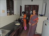 Mrs. Ravindran the humble host in her kitchen: by rathina_sankari, Views[473]