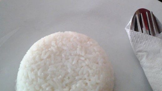 cooked white rice