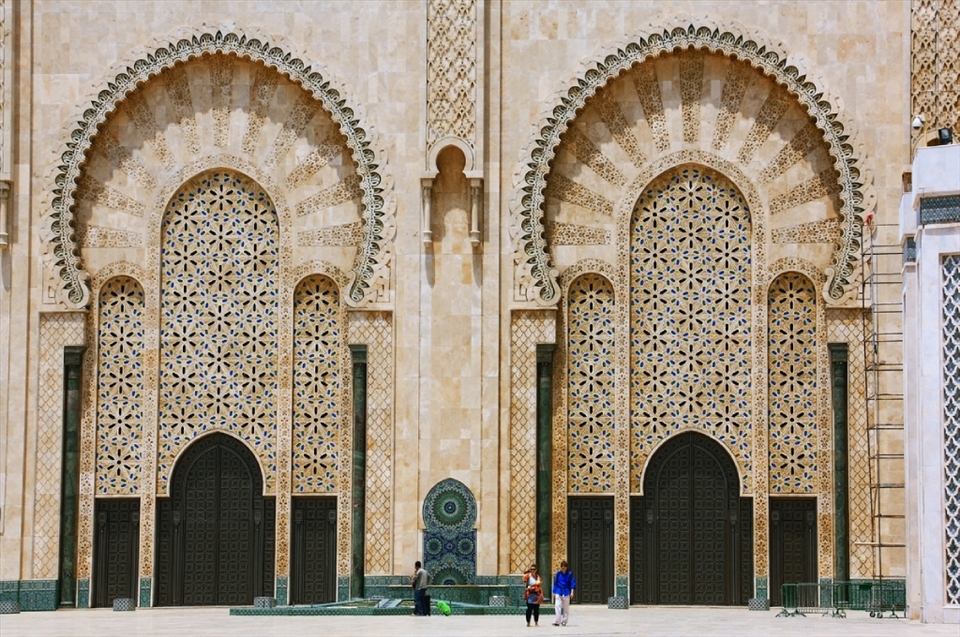 The great mosque and small people