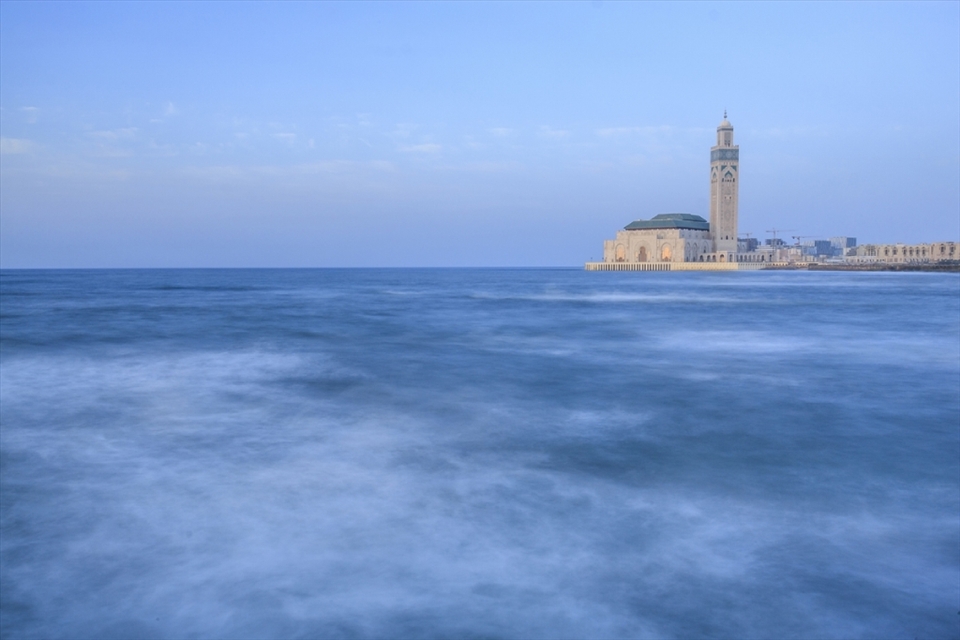 The mosque under the sunset.