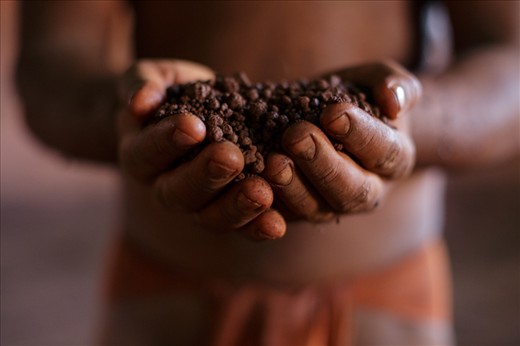 The holy soil in which wrestlers fight in is dredged from river and mixed with ghee and water which is also said to be healthy for them. Additionally, covering their bodies in it also helps the wrestlers have a better grip during the bouts.