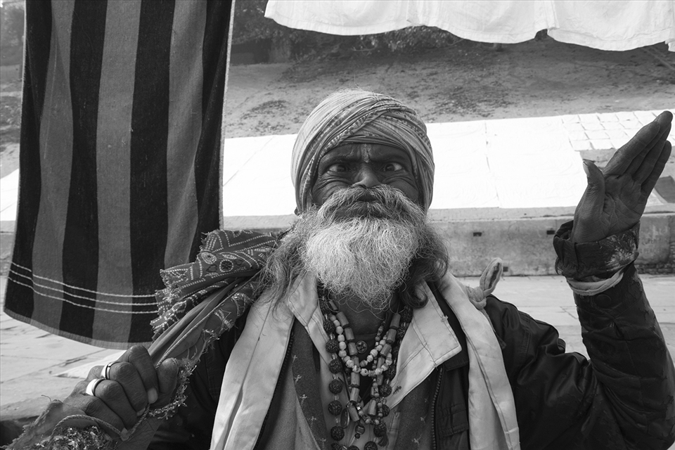 Blessings from Hanuman! In the myth Ramayana, Hanuman was an ardent devotee of Rama. A monkey god who performed impossible feats. Much like this wandering sadhu, who contorted his face, wielded his gada or mace and put up a mighty show that left me completely awestruck.