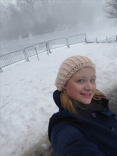 Standard Selfie with the Central Park Blizzard