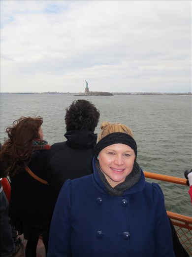 Catching a glimpse of Lady Liberty on the Staten Island Ferry