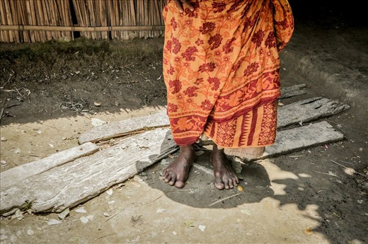 Living in proximity to the riverbank; a life built on unstable ground. Coastal and riverbank erosion has taken mass portions of the land from underneath villagers homes and agriculture, leaving them completely landless.  