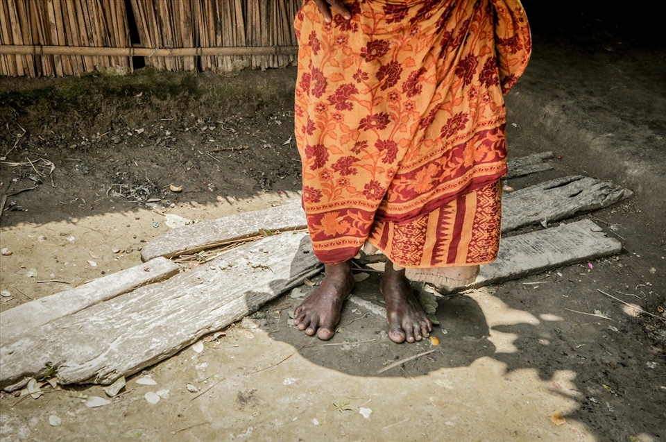 Living in proximity to the riverbank; a life built on unstable ground. Coastal and riverbank erosion has taken mass portions of the land from underneath villagers homes and agriculture, leaving them completely landless.  