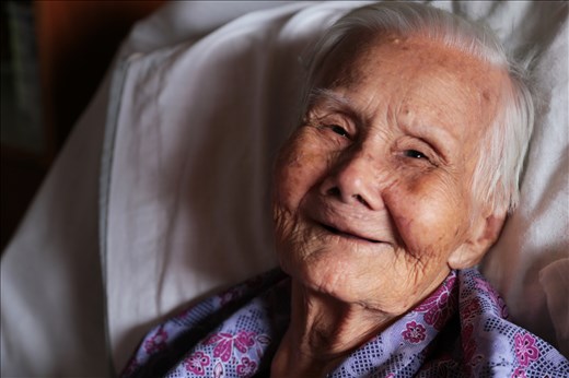 My dearest grandmother would often welcome us with a smile when she remembers us; or when we bring along one of her favourite snacks: red bean paste steamed buns. Her once jet-black hair has faded into snow white hair; every wrinkle on her face documents close to a century worth of experiences. 