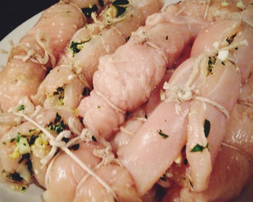 Braciole before cooking
