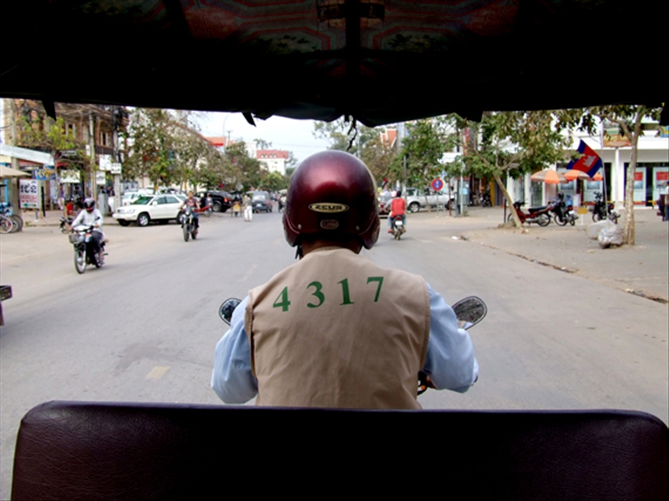This is the famous Tuk-Tuk, it is one of the ways to move around Siem Reap