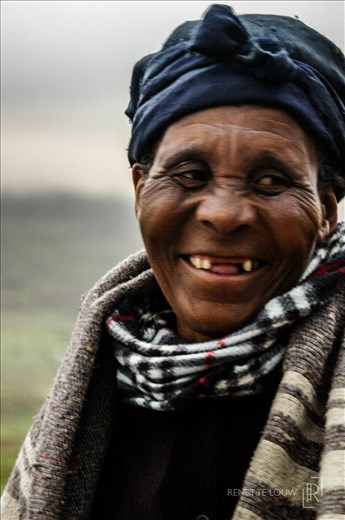 Transkei Mama laughing as we say goodbye after our stay in their rural village.