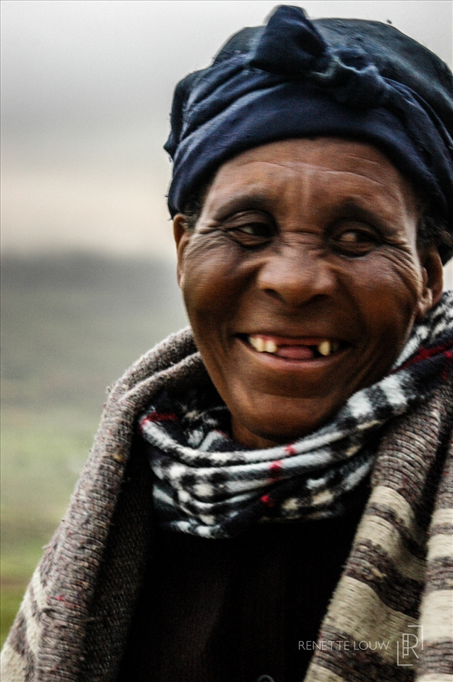 Transkei Mama laughing as we say goodbye after our stay in their rural village.