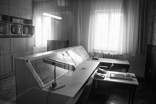The nerve centre of the prison was the surveillance room, which was rather advanced for its time. This was also the control centre for the prison's ingenious alarm system - wire was strung created across all walls, and a guard simply had to pull on the wire to trigger the alarm immediately. 
Perhaps the most striking thing about the surveillance room is that although it is clearly dated, the equipment found in there could conceivably still work today, serving as a reminder that all this happened not too long ago.